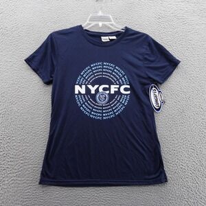 Concepts New York City FC MLS Short Sleeve Tee Shirt Large‎ Blue Women NWT